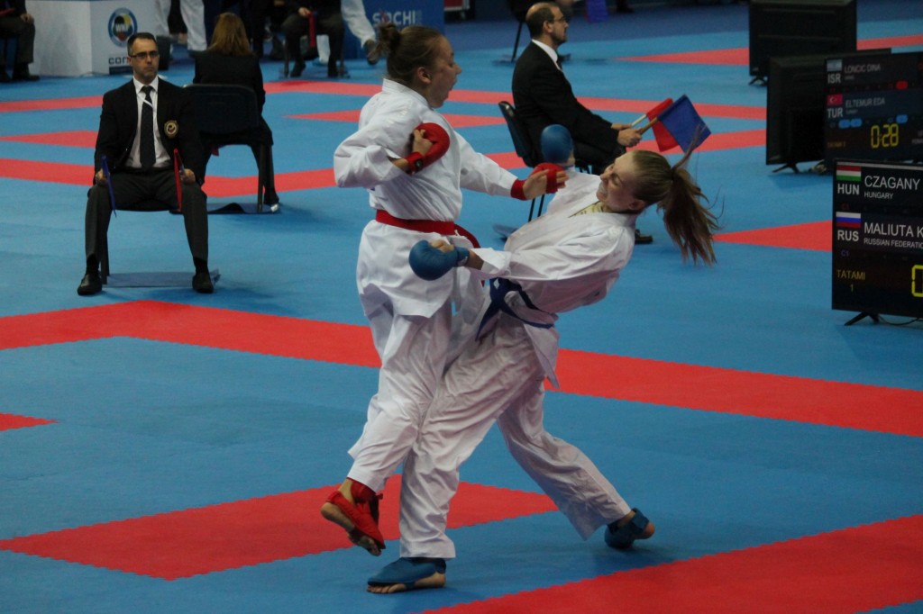 Czagány Dóra meccse/Forrás: karate szövetség